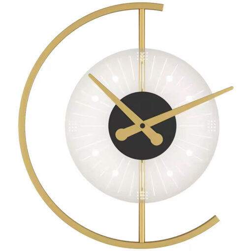LED Väggklocka med Belysning – 40 cm Rund Design i Metall - Bild 5